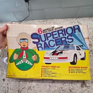 Rare Vintage Superior Racers 6 Models 12‎ Cars Die-Cast Set